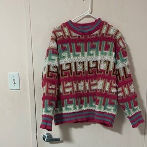 Colorful Geometric Pattern Sweater